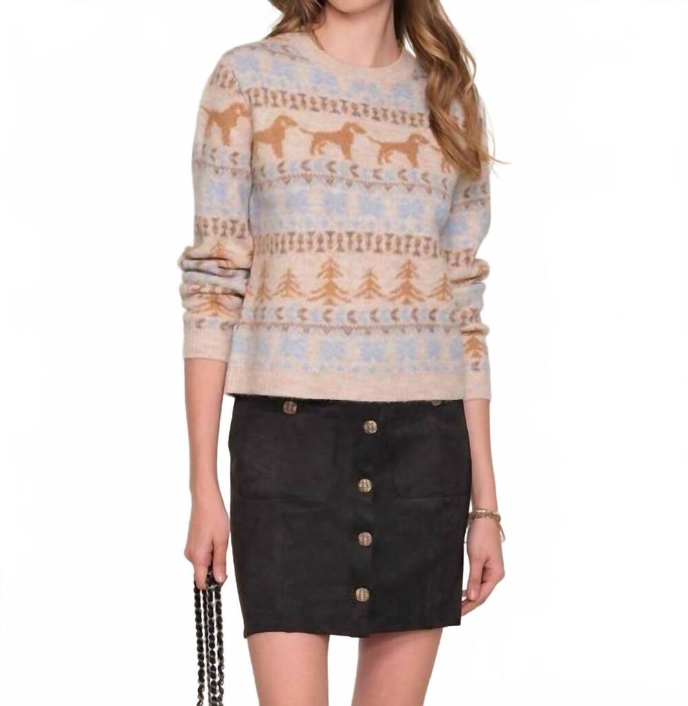 NEW HEARTLOOM priya long sleeve sweater in ivory